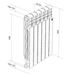 Радиатор Royal Thermo Revolution Bimetall 500 2.0 – 10 секц. 6