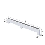 Конвектор напольный Royal Thermo STEP-180/130/2100-3-N-WT-LG-NA 2