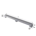 Конвектор напольный Royal Thermo STEP-80/180/2200-1-N-SS-LG-NA 2