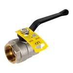 Кран шаровой латунный LD Pride 47.40.B-B.Р Ду 40 Ру 25 вн-вн, (рычаг) 7