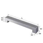 Конвектор напольный Royal Thermo STEP-80/180/1000-1-N-SS-LG-NA 2