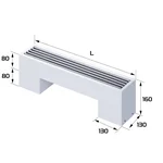 Конвектор напольный Royal Thermo STEP-80/130/700-1-N-WT-LG-NA 2