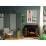 Портал Firelight Bricks Wood 25 камень коричневый, шпон темный дуб 5
