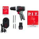 Дрель P.I.T. аккумуляторная PBM12K-10A/1 X-DRIVER (12В,25Нм, патр10 мм, 2ск, АКБ 1,5Ач,ЗУ,коробка) 2