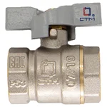 Кран CTM шар. для воды 1" г/г бабочка СТАНДАРТ CWFFB001 2