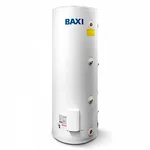 Бойлер косвенного нагрева BAXI UBC 400 DC напольный, двойной змеевик, с боковым подключением 1