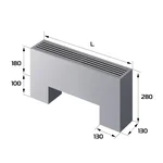 Конвектор напольный Royal Thermo STEP-180/130/500-3-N-SS-LG-NA 2
