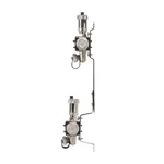 Коллектор Royal Thermo нерж. в сборе с расходомерами 1" ВР-3/4" НР с автомат. воздухоотвод-ми 2 вых. 5