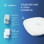 Комплект два умных двухклавишных выключателя HOMMYN 2SWZBNN02W 10