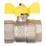 Кран шаровой латунный LD Pride 47.20.В-В.Б GAS (бабочка) 4