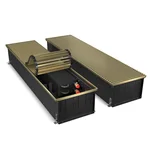 Конвектор внутрипольный Royal Thermo ATRIUM-190/300/2200-DG-U-LB 1