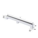 Конвектор напольный Royal Thermo STEP-130/180/2400-2-N-WT-LG-NA 2