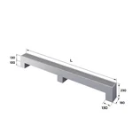 Конвектор напольный Royal Thermo STEP-130/180/2100-2-N-SS-LG-NA 2