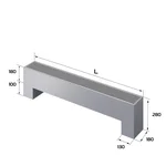 Конвектор напольный Royal Thermo STEP-180/180/1900-3-N-SS-LG-NA 2