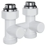 Узел нижнего подключения Royal Thermo Design прямой 1/2"х3/4" EK (белый) 1