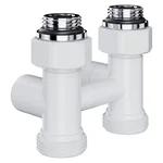 Узел нижнего подключения Royal Thermo Design прямой 1/2"х3/4" EK (белый) 2