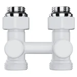 Узел нижнего подключения Royal Thermo Design прямой 1/2"х3/4" EK (белый) 3