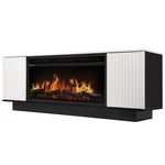 Каминокомплект: Очаг Electrolux EFP/P-3620LS, портал Como 36 белый, черный, р/в 1