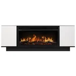 Каминокомплект: Очаг Electrolux EFP/P-3620LS, портал Como 36 белый, черный, р/в 2