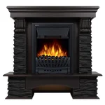 Портал Firelight Pietra Nuovo Classic камень сланец чёрный, шпон венге 2