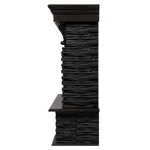 Портал Firelight Pietra Nuovo Classic камень сланец чёрный, шпон венге 6