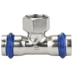 Тройник VARMEGA раструбный Inox Press ВР 28x1/2"x28 1