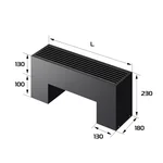 Конвектор напольный Royal Thermo STEP-130/180/500-2-N-BL-LG-BL 2