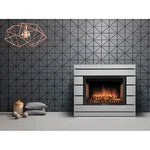 Каминокомплект: Очаг Electrolux EFP/P-3020LS N, портал Moderno 30 шпон белый дуб 4