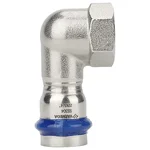 Угольник VARMEGA раструбный Inox Press ВР 35x1" 1