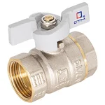 Кран шар. для воды 1/2" г/г бабочка CTM СТАНДАРТ CWFFB012 1