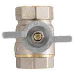 Кран шар. для воды 1/2" г/г бабочка CTM СТАНДАРТ CWFFB012 4