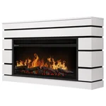 Каминокомплект: Очаг Electrolux EFP/P-3620LS, портал Moderno 36 белый, черный, р/в 1
