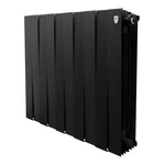 Радиатор биметаллический Royal Thermo PianoForte 500 Чёрный - 10 секц. 1