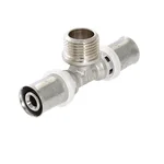Тройник пресс Valtec VTm.233.N.160416 НР 16х1/2"х16 7