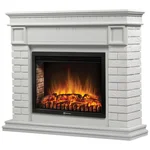 Портал Firelight Bricks 30 камень белый, белая эмаль 1