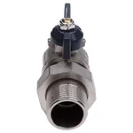 Кран шаровой AQUALINK со сгоном угловой FM 1/2 LU B гайка-штуцер бабочка (100/10) 5