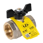 Кран шаровой латунный LD Pride 47.25.B-B.Б Ду 25 Ру 40 вн-вн, (бабочка) 7
