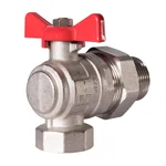 Кран шаровый угловой Royal Thermo OPTIMAL 1" НГ, бабочка 2