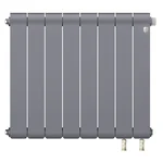 Радиатор биметаллический Royal Thermo Infinity 500 Silver Satin VR80 - 8 секц. 2