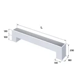 Конвектор напольный Royal Thermo STEP-130/180/1800-2-N-WT-LG-NA 2