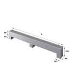 Конвектор напольный Royal Thermo STEP-180/180/2000-3-N-SS-LG-NA 2