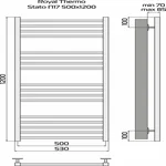Полотенцесушитель Royal Thermo Stato П17 500х1200 черный 4
