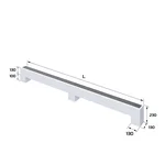 Конвектор напольный Royal Thermo STEP-130/130/2400-2-N-WT-LG-NA 2