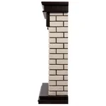 Портал Firelight Bricks Classic камень бежевый, шпон темный дуб 3