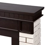 Портал Firelight Bricks Classic камень бежевый, шпон темный дуб 4