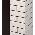 Портал Firelight Bricks Classic камень бежевый, шпон темный дуб 6