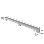 Конвектор напольный Royal Thermo STEP-80/130/2000-1-N-SS-LG-NA 2