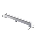 Конвектор напольный Royal Thermo STEP-130/130/2100-2-N-SS-LG-NA 2