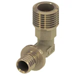 Уголок TECE соединительный с ниппелем 20x1/2", латунь 1