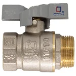 Кран CTM шар. для воды 1" г/ш бабочка СТАНДАРТ CWFMB001 2
